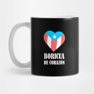 Boricua Flag Heart Text Mug